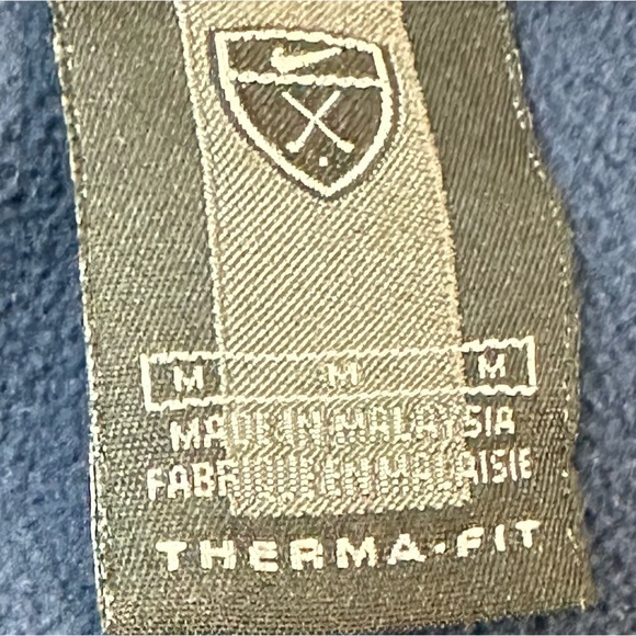 Nike Golf Men’s Medium thema•fit zip up fleece vest stretch sides navy blue M - Picture 2 of 5